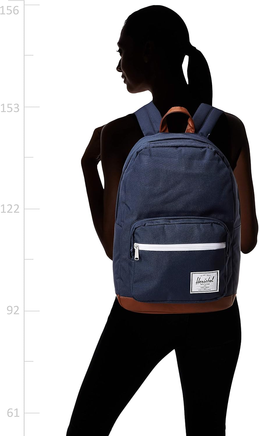  | Herschel Pop Quiz Backpack, Navy/Tan, Classic 22L | Casual Daypacks