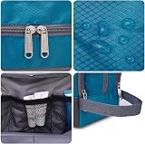 WANDF Toiletry Bag Water-Resistant Nylon Travel Dopp Kit A Sky Blue view 7