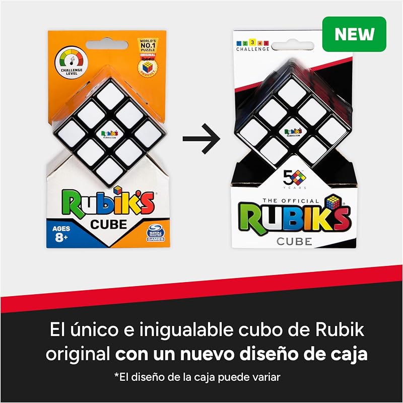 Cubo Rubik Oficial 3x3 Rápido y Veloz Desafía tu Mente +8 años