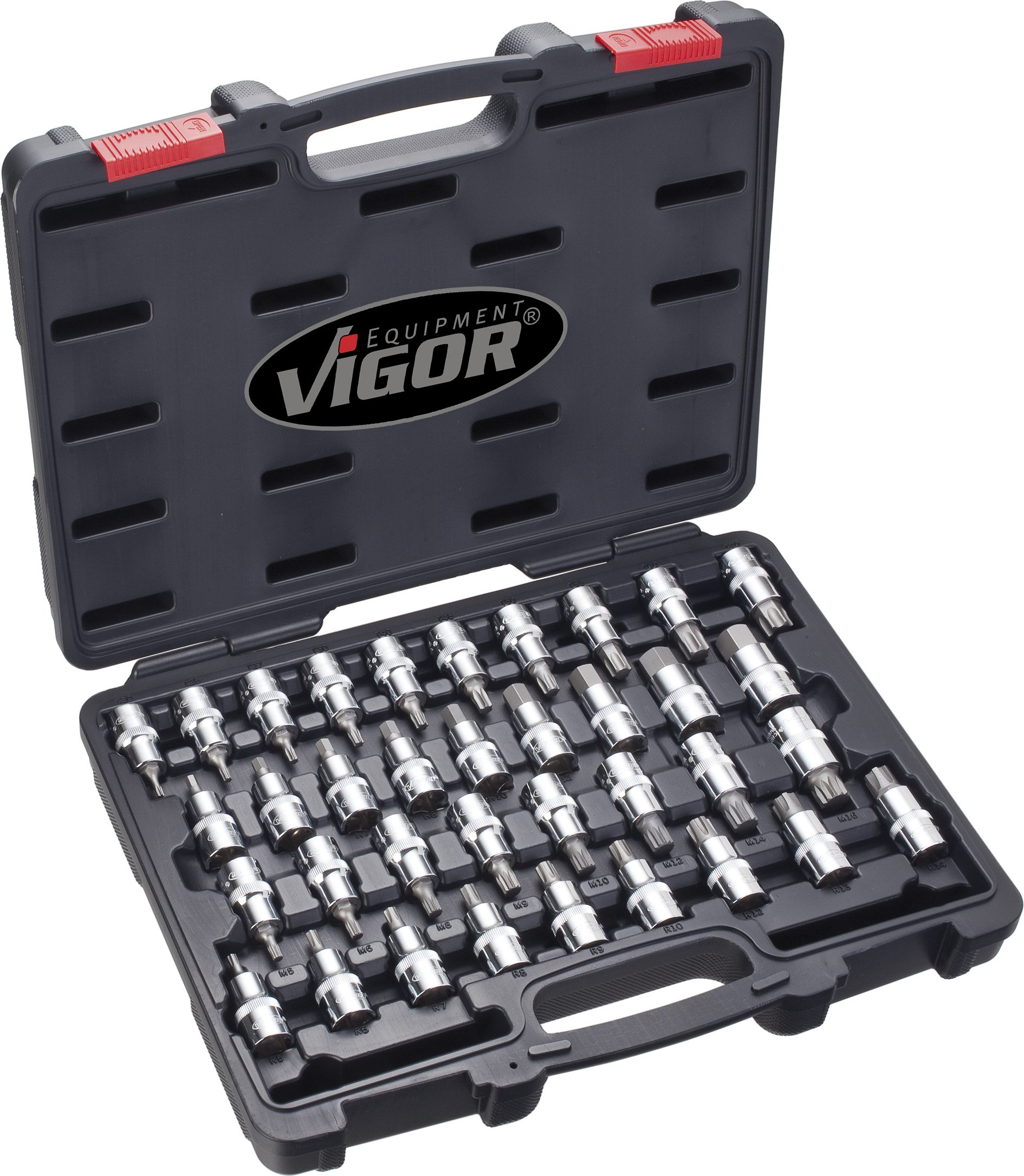 Vigor V2496 Screwdriver Socket Assortment