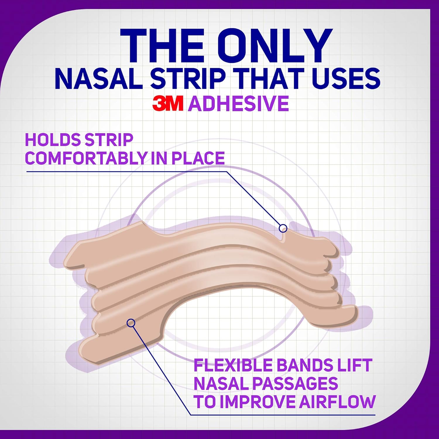 Breathe Right Nasal Strips to Stop Snoring, Drug-Free, Calming Lavender, 26 Count (Pack of 1): Health & Personal Care