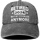 LAMCEPLU Retirement Gifts for Men Woman, Retirement Hats 2026, Cool Retired Gift - Adjustable Embroidery Baseball Cap