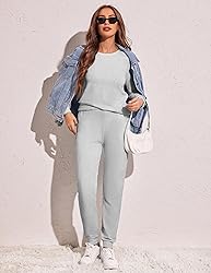 Ekouaer Women's Pajama Sets Casual 2Pcs Sleepwear