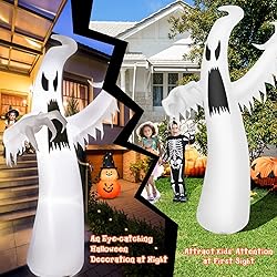 Tangkula 12 FT Halloween Inflatable Ghost, Quick