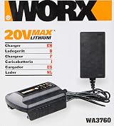 WORX WA3760 18V Battery Charger for All Worx PowerShare 20V Tool Range view 6