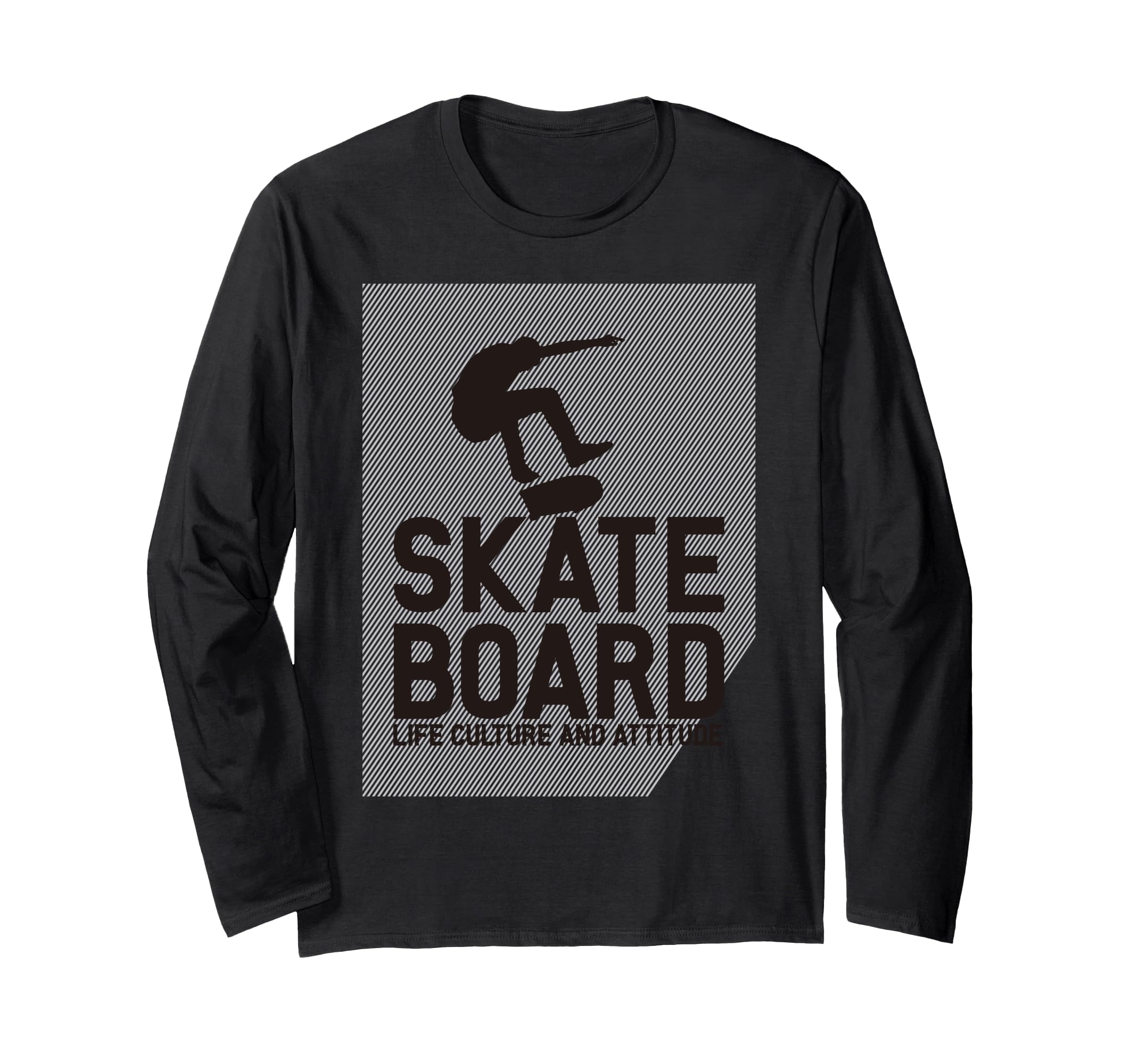 Cool Skateboard SK8, I Love Skateboarding, Skateboard Street Long Sleeve T-Shirt