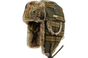 NORTH CLIFF Unisex Winter Trapper Hat Cold Proof Keep Warm Hat with Ear Flaps