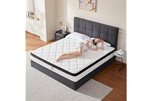 netply Queen Mattress,10 Inch Queen Size Hybrid Mattress in a Box, Upgraded Memory Foam & Independent Pocket Spring - Zoned Support, Soft and Comfortable, Pressure Relief, CertiPUR-US Certified