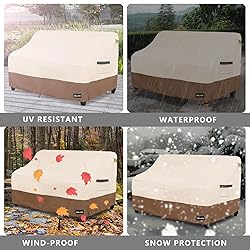 ANartcle 3-Seater Patio Sofa Cover,76W x 32.5D x