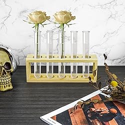 SHIDOW Wooden Test Tube Rack- Holds 5 x 30mm, 5