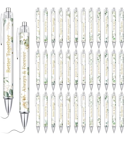 50 Sets Wedding Favors For Guests Bulk Retractable Ballpoint Pen Thank - View #10