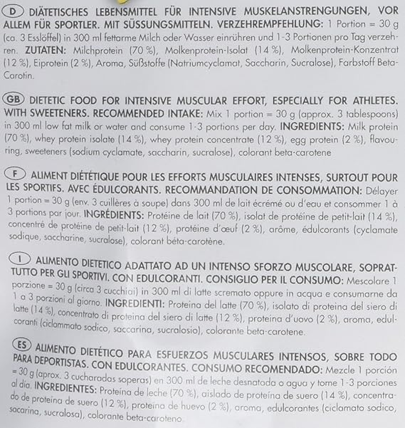 Frey Nutrition Support Musculaire Pour Sportifs Proteine 96 Vanille 500 G Amazon Fr Hygiasne Et Soins Du Corps