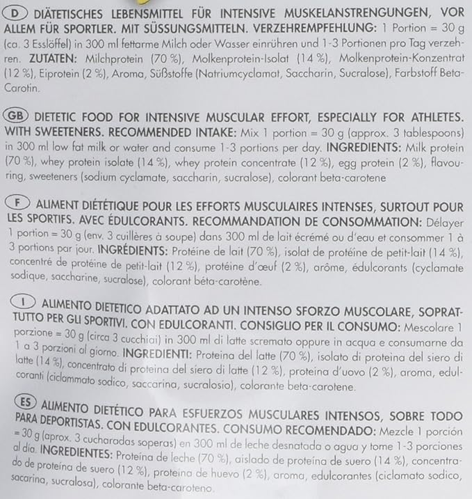 Frey Nutrition Support Musculaire Pour Sportifs Proteine 96 Vanille 500 G Amazon Fr Hygiasne Et Soins Du Corps