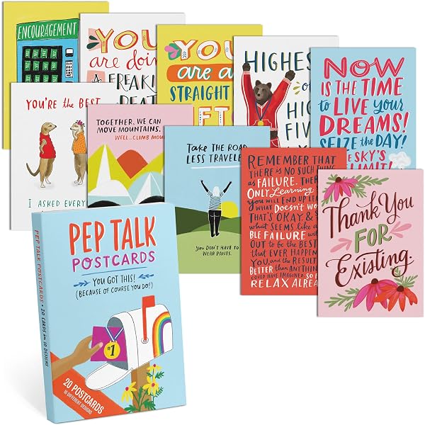 Em & Friends It's Gonna Be Okay Reasonable Achievement Postcards