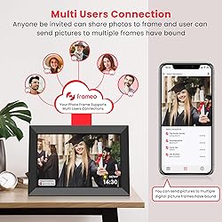 Frameo 10.1 Inch Digital Picture Frame, Smart WiFi
