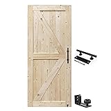 S&Z TOPHAND® 36in x 80in Barn Door, 20-60 in
