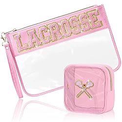 BuyCard 2 Pcs Lacrosse Gifts Makeup Bag with