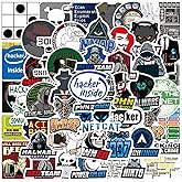 50pcs Hacker Stickers Cool Teen Stickers Pack,Aesthetic Vinyl Waterproof Stickers for Laptop Water Bottle Computer Skateboard