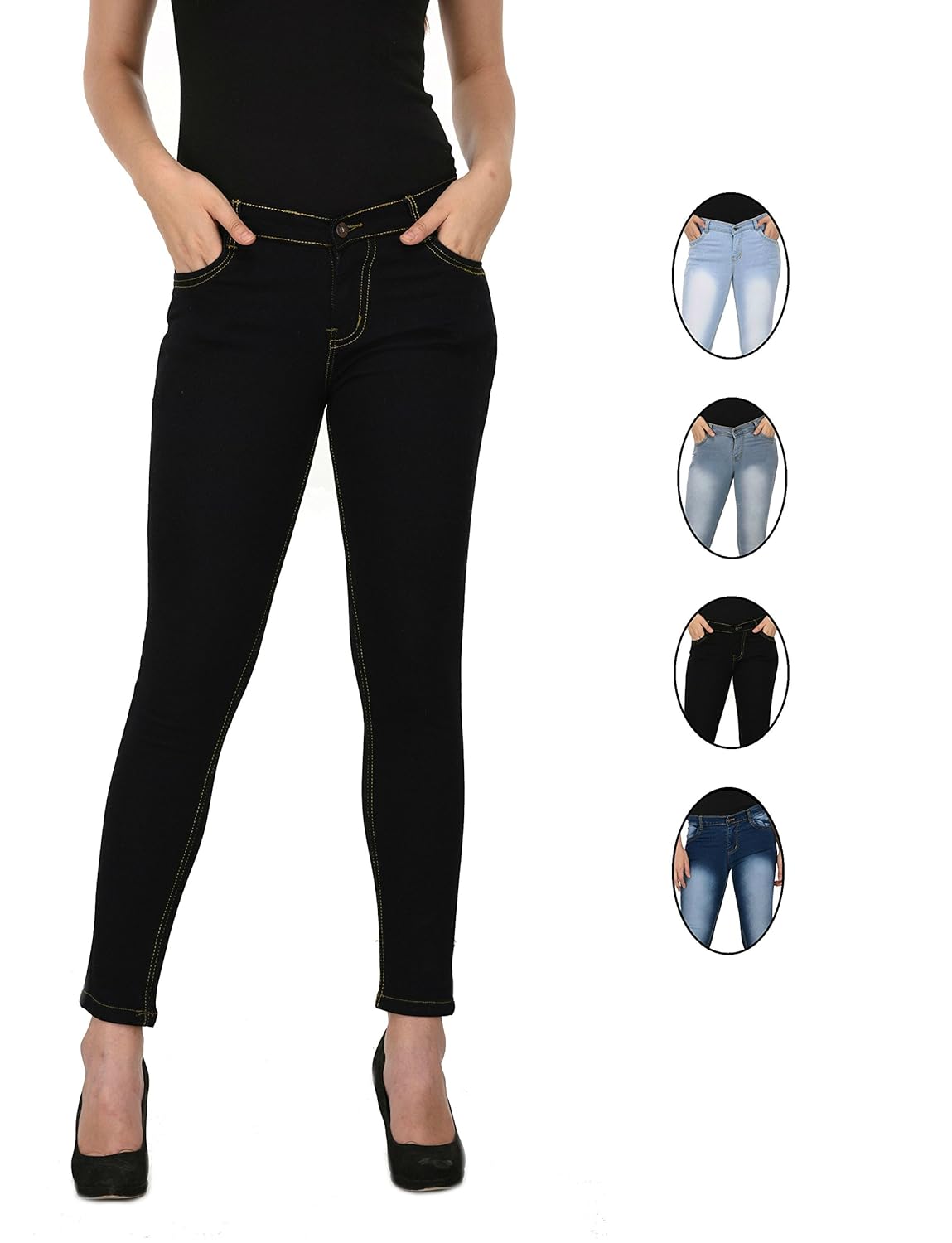 thinline women's slim fit jeans (stretchable)