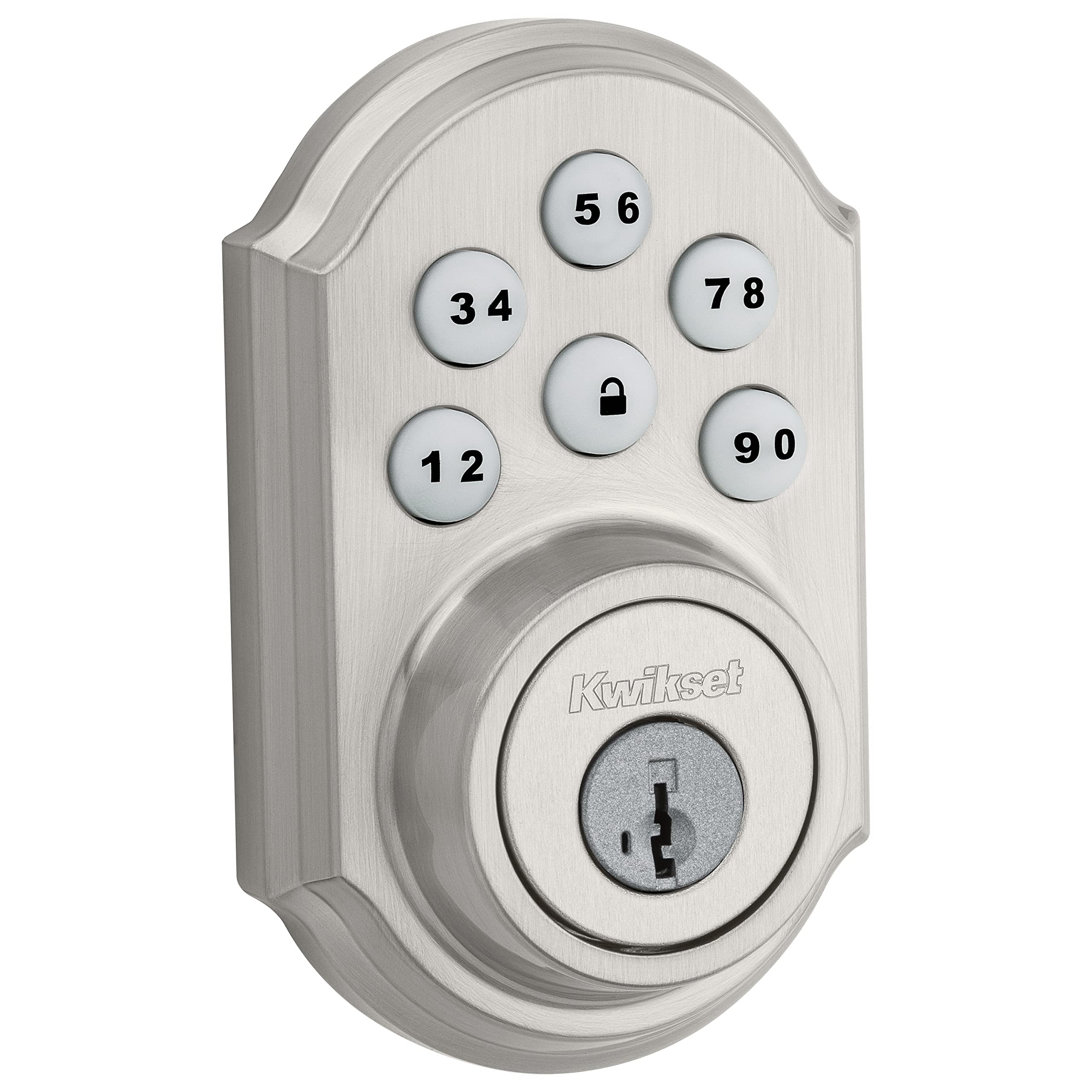 Kwikset 99090-018 Signature Series Deadbolt, Pack of 1, Satin Nickel