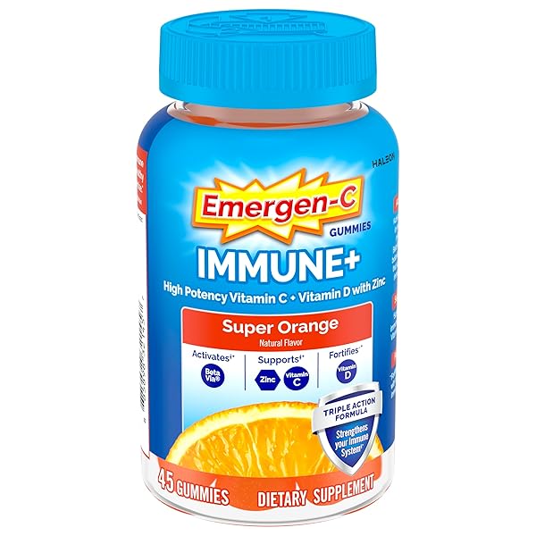 EMERGEN-C IMMUNE+ TRIPLE ACTION IMMUNE SUPPORT GUMMIES, BETAVIA...