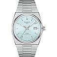 Tissot Mens PRX Powermatic 80 316L Stainless Steel case Automatic Watches, Grey, Stainless Steel, 12 (T1374071135100)