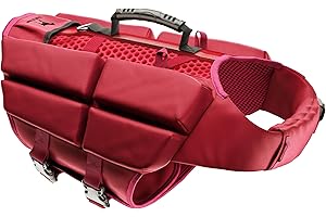 NOAH & PAW Dog Life Jacket, Human Standards Lifejacket Design, Dog Life Vest for Swimming and Boating, 3X Foam Support for Max Floating, Breathable Mesh, Salvavidas para Perros, Size XL