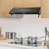 Russell Hobbs 60cm Black Visor Cooker Hood RHVSRCH602B-M 3 Speed LED Lights view 3