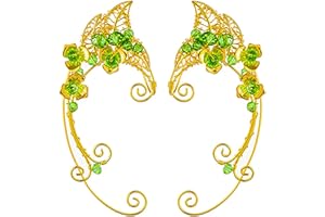FRESHME Sliver Elf Ear Cuffs, Fairy Non Piercing Earrings