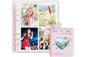 Photocard Binder Set - Large 4-Pocket Kpop Binder and Mini Photocard Album - Durable Photo Card Binder for Kpop Photocard Col