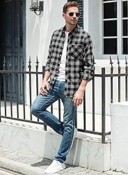 SANGTREE Boys Flannel Shirt Long Sleeve Button Down