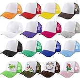 SGBETTER 16 Pack Adult Sublimation Trucker Hats DIY Blank Baseball Cap Summer Trucker Caps Bulk