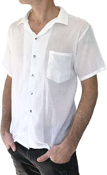 ropa blanca para hombres de playa