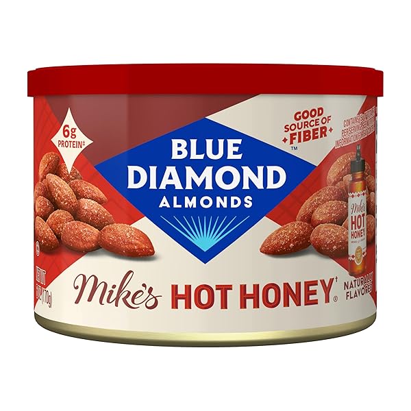 BLUE DIAMOND ALMONDS, MADE WITH MIKE’S HOT HONEY...