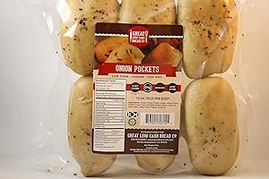 GREAT LOW CARB BREAD CO. Great Low Carb Onion Pockets 2 Bags