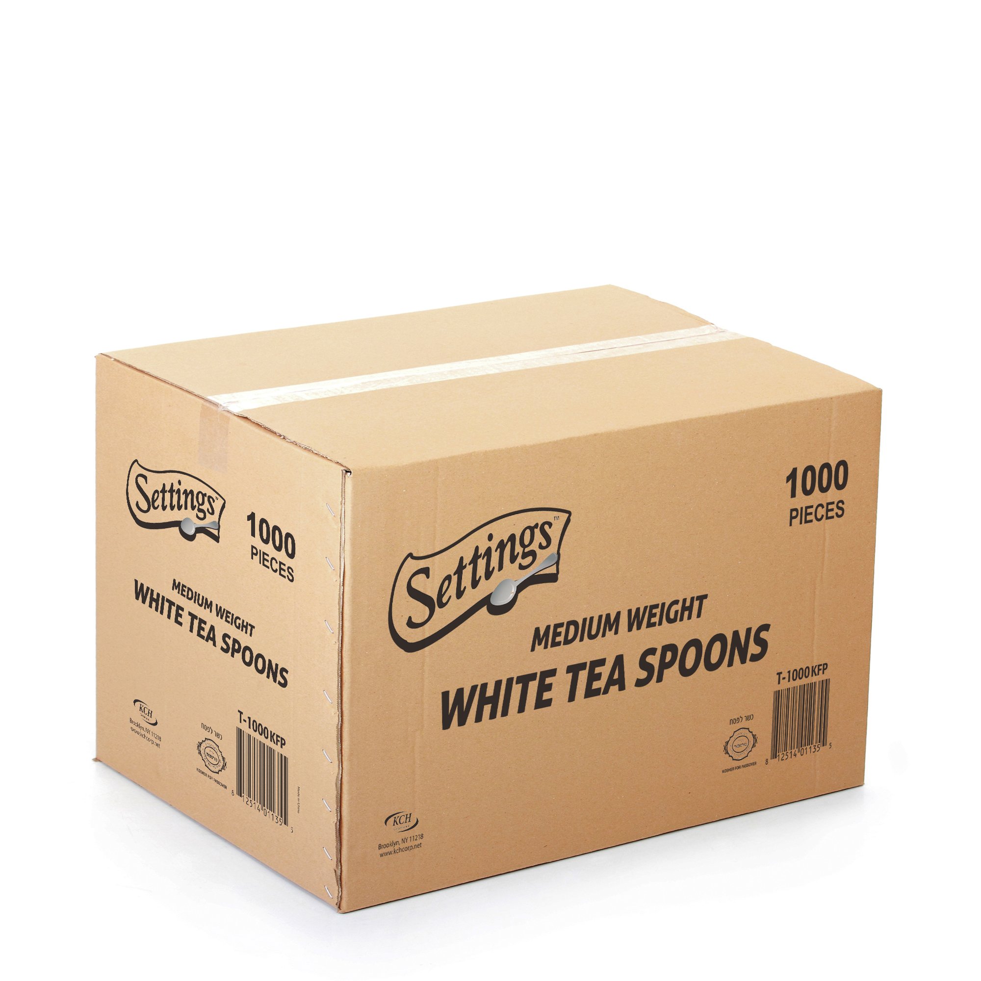 Settings Cutlery Tea Spoons 1000 Count Disposable Plastic White