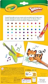 Crayola Twistables Colouring Crayons 52 Assorted Colors Pack view 2
