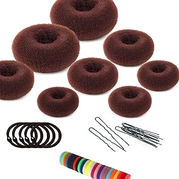 Amazon Com Hair Bun Maker Set 8 Pcs Donut Hair Bun Maker 2 Large