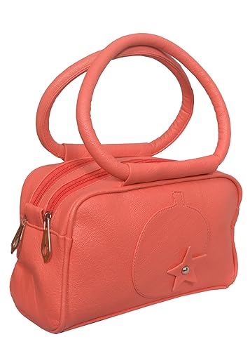 Mango Star Pu Girls Small Carry Bag - Redish
