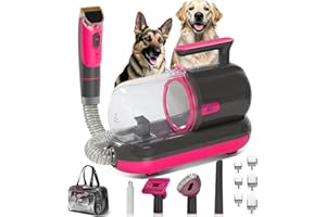 S7 Dog Grooming Vacuum Kit with Nail Grinder,1.5L Dust Cup,Dog Hair Vacuum for Shedding,Grooming Tools for Dogs,Home Cleaning