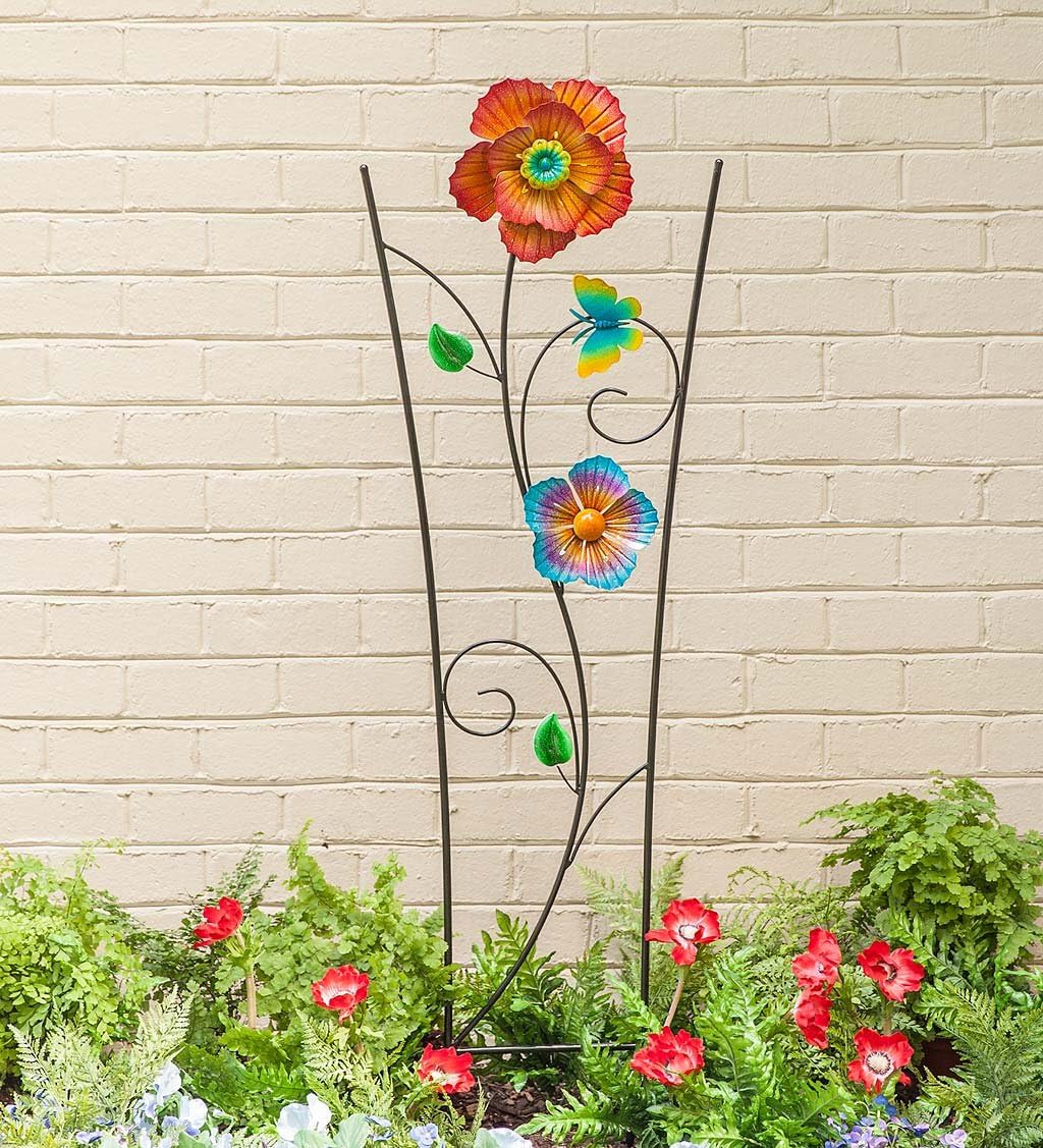 Spinning Flower Garden Trellis, 18.50 W x 3.50 D x 58 H