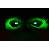 mlnyitus 2 Pcs Green Superhero Halloween Glowing LED Light Kit, RGB Helmet Decoration for Cosplay Mask Light Eyes DIY Projects Soft Light Beads Battery Not Included