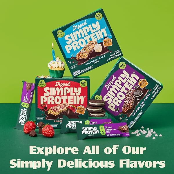 SIMPLY PROTEIN DIPPED BARS CHOCOBERRY 5X.88OZ