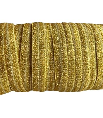 thumbnail interactive-video image 1 of Glitter Elastic Ribbon - 5/8 Inch 5 Yard Silver Stretch Band For Hair Ties & Crafts 1 of 13