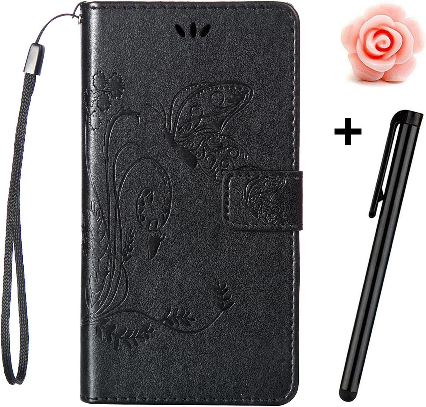 TOYYM iPhone 8 case,iPhone 7 Flip Wallet Case, Premium PU Leather Wallet Case Cover Pouch [Magnetic Closure] with Card Slots,Kickstand,Book Style Flip Wallet Case Cover