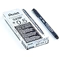 Pentel Arts Pointliner Pen, (0.5mm), Black Ink, Box of 12 (S20P-5A)