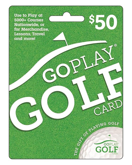Go Play Golf Gift Card 50 Gift Cards