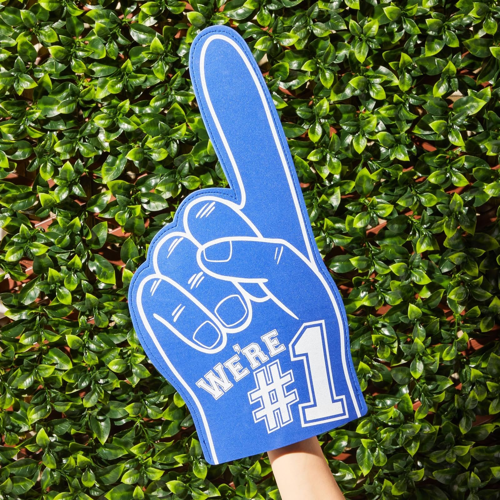 Okuna Outpost Giant Blue Team Foam Finger - 17.5 Inch, 2 Pack, EVA Foam - Sports Hand Prop & Number One Fan Gloves - view 2