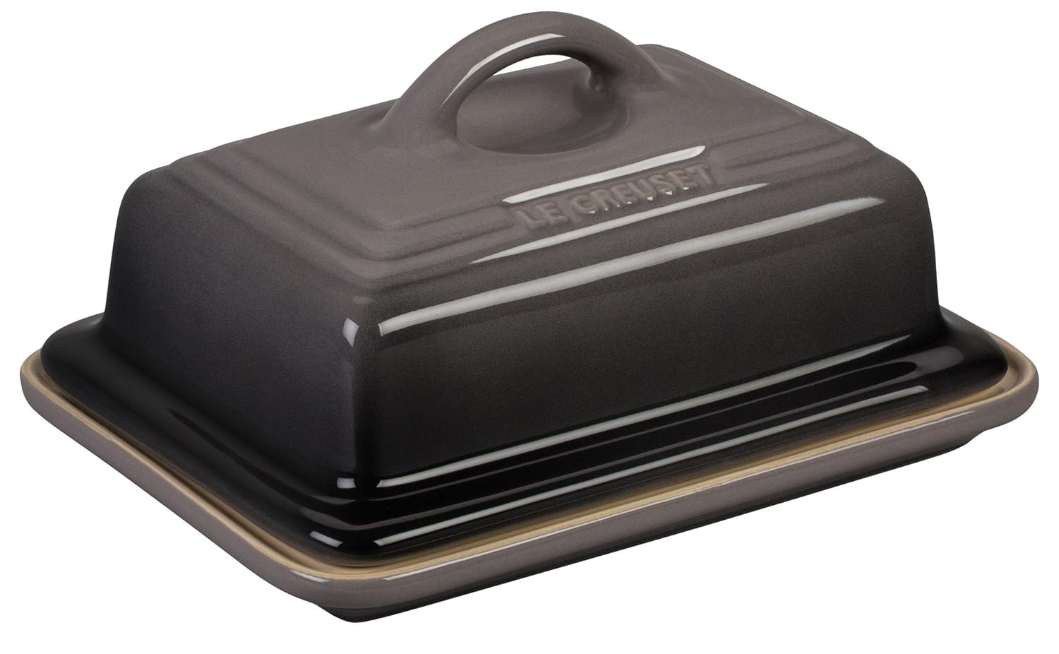 Le Creuset Stoneware Butter Dish Flint Amazon.co.uk Kitchen & Home