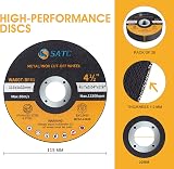 S SATC 115mm Cutting Discs 20 Pack Ultra Thin 1mm for Metal Grinding view 2
